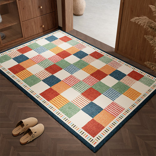 家用高级感玄关防滑入户门地垫