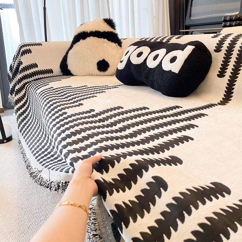 沙发盖布巾2025流行新款一整张全盖毯四季通用防滑沙发套罩坐垫子