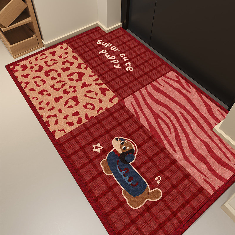 入户门地垫2026新款卡通高级感圈绒耐脏玄关地毯专用防滑除尘脚垫,居家布艺,入户地垫,淘宝优惠券,粉丝福利购,淘宝优惠卷