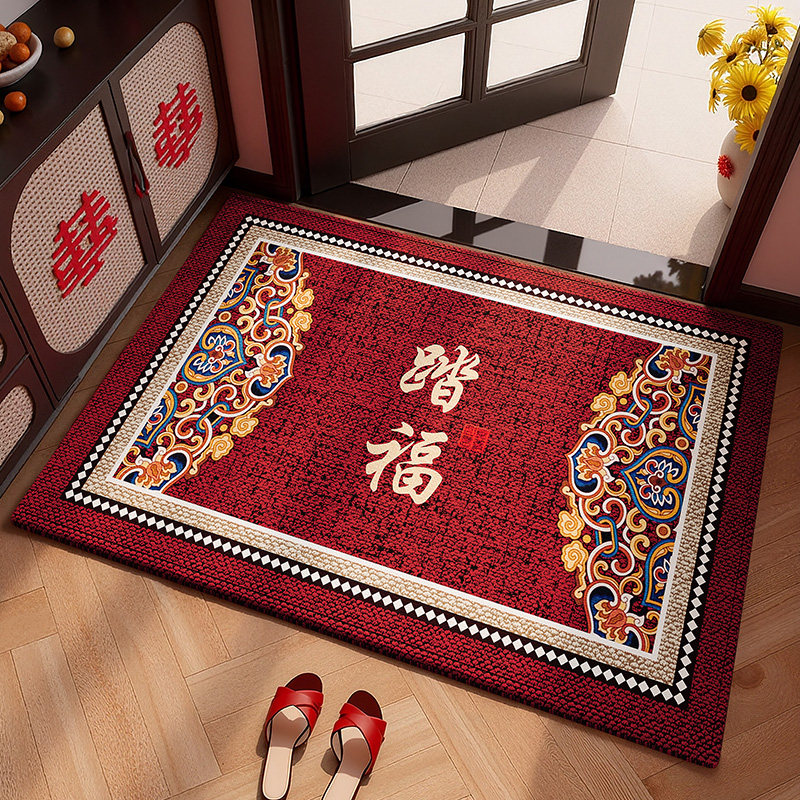 进门入户门地垫2026新年红色喜庆防滑除尘耐磨脚垫大门口地垫地毯,居家布艺,入户地垫,淘宝优惠券,粉丝福利购,淘宝优惠卷