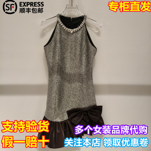 专柜正品 CAROLINE/卡洛琳2026春季新品高级感无袖连衣裙XSC0L09A