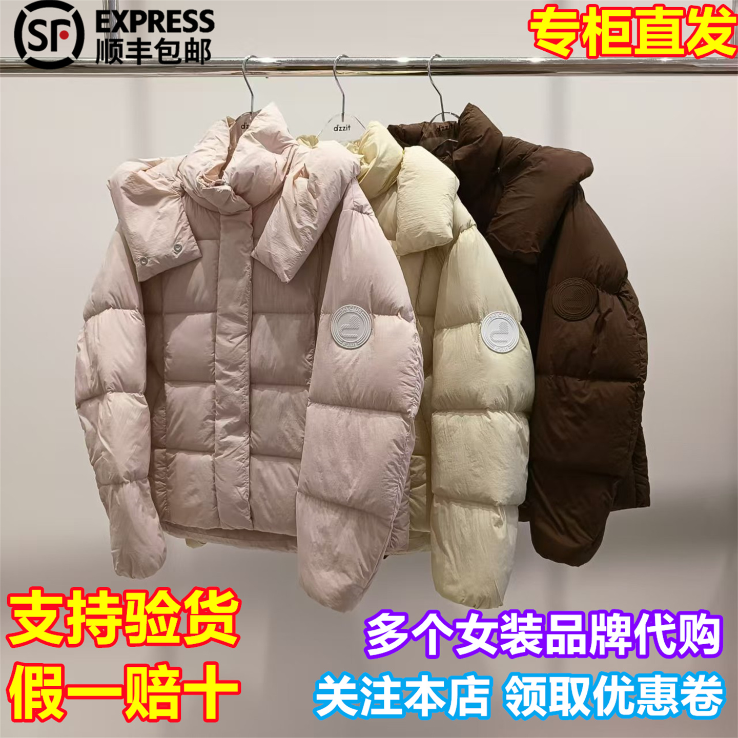 d'zzit/小地素国内专柜正品代购2025冬季新品羽绒服3J4K306