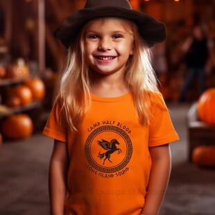 Percy Jackson Olympian Kids t shirt Camp Half Blood学生短袖