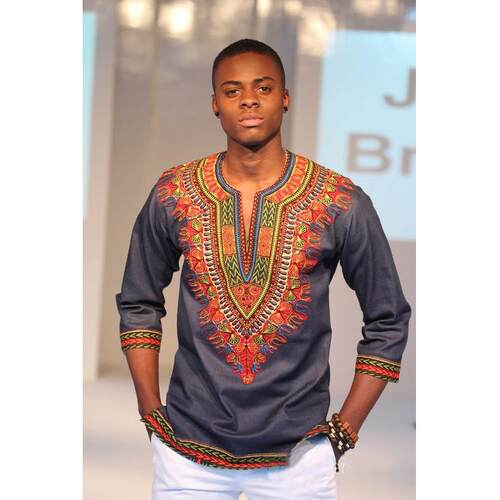 African men's shirt tops非洲男装民族风印花T恤上衣衬衫