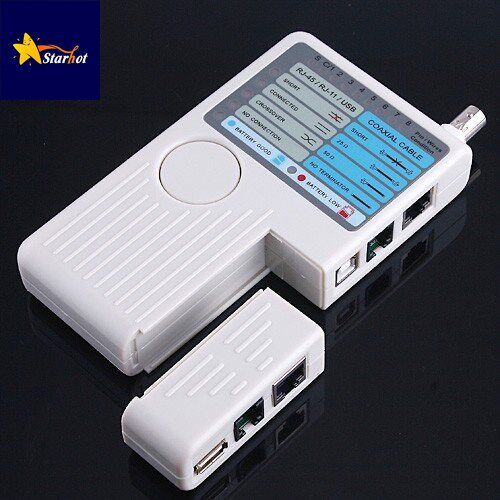 원격 RJ11 RJ45 USB BNC LAN 네트워크 전화 케이블 테스터 측정