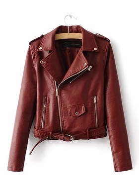 2018 Female Jackets Leather Jacket Autumn Coat For Women 女