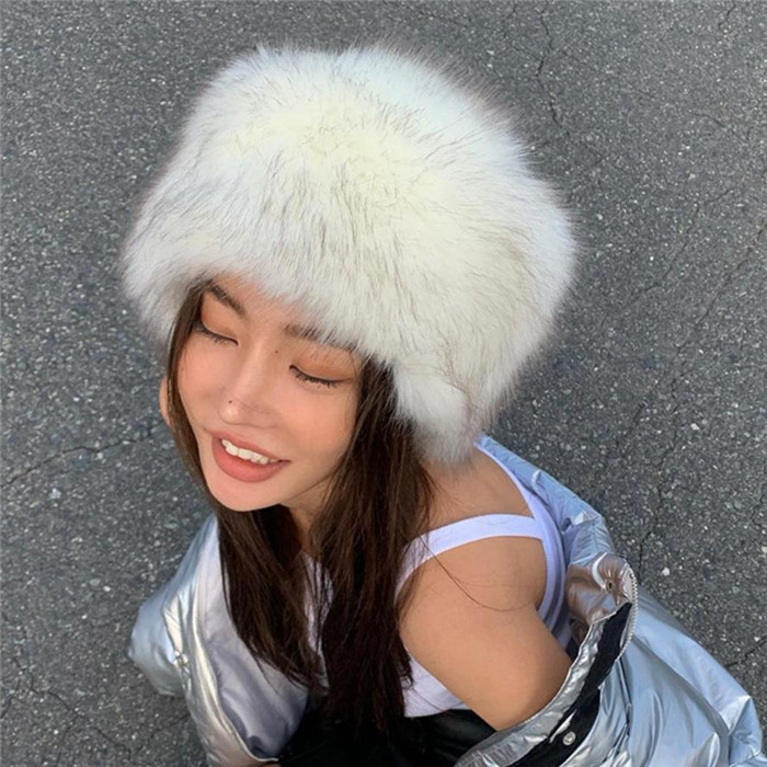 欧美时尚加厚保暖仿貂毛