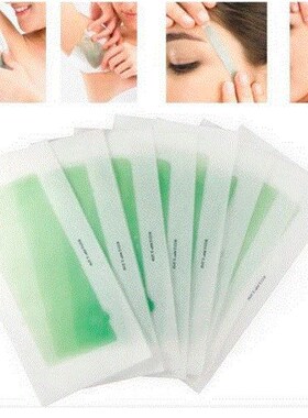 10pcs 2 sides women men use roll on hair remover wax strips