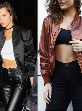 Winter parkas Army Green bomber jacket Women coat zipper女