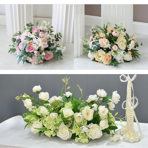 车展橱窗仿真花路引花餐桌花