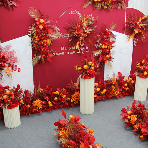 新款婚庆排花无需插花即刻摆放
