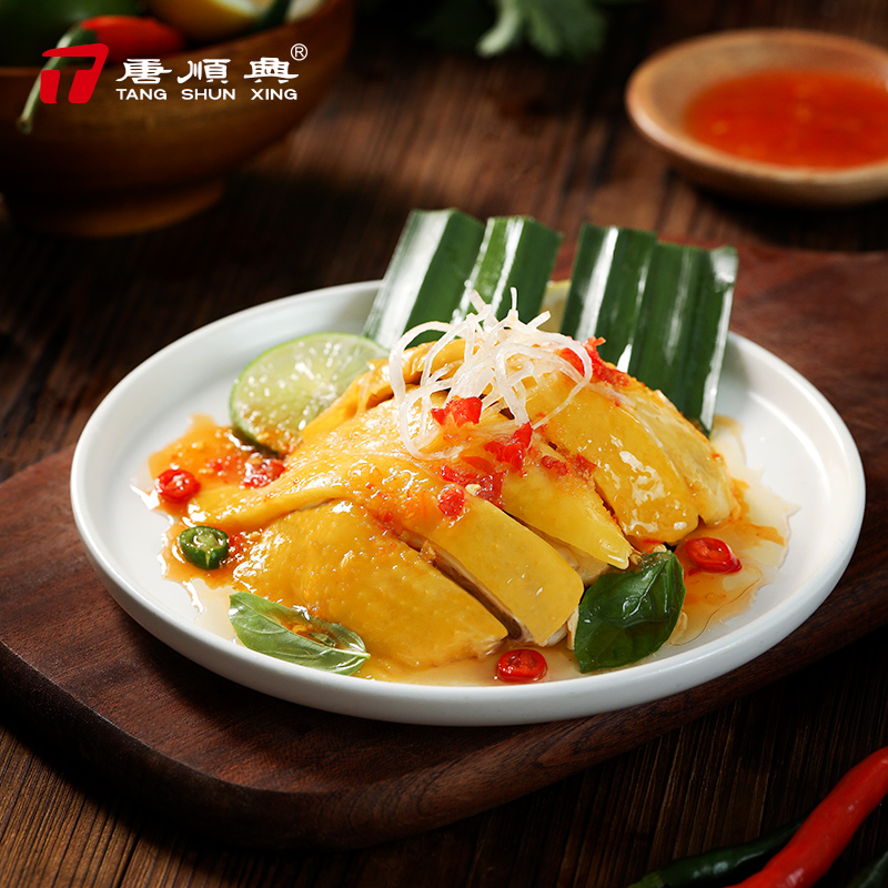 新货川式麻辣红油口水鸡椒麻柠檬鸡加热即食预制菜半成品快手菜