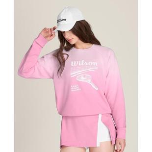代购 Wilson威尔胜女士运动卫衣快干防晒吸湿排汗舒适贴身长袖