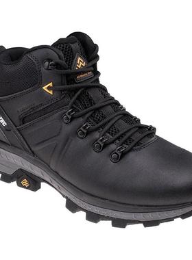 代购HITEC男士徒步鞋防水保暖防滑登山鞋中帮系带户外鞋