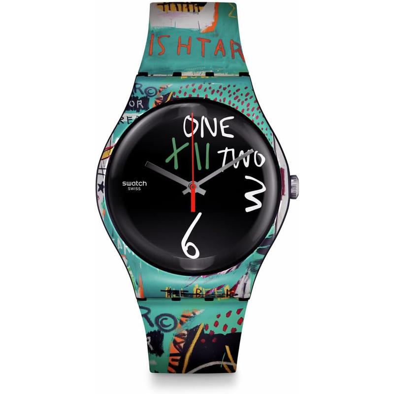 Swatch Ishtar by Jean-Michel Basquiat斯沃琪手表石英表男潮流
