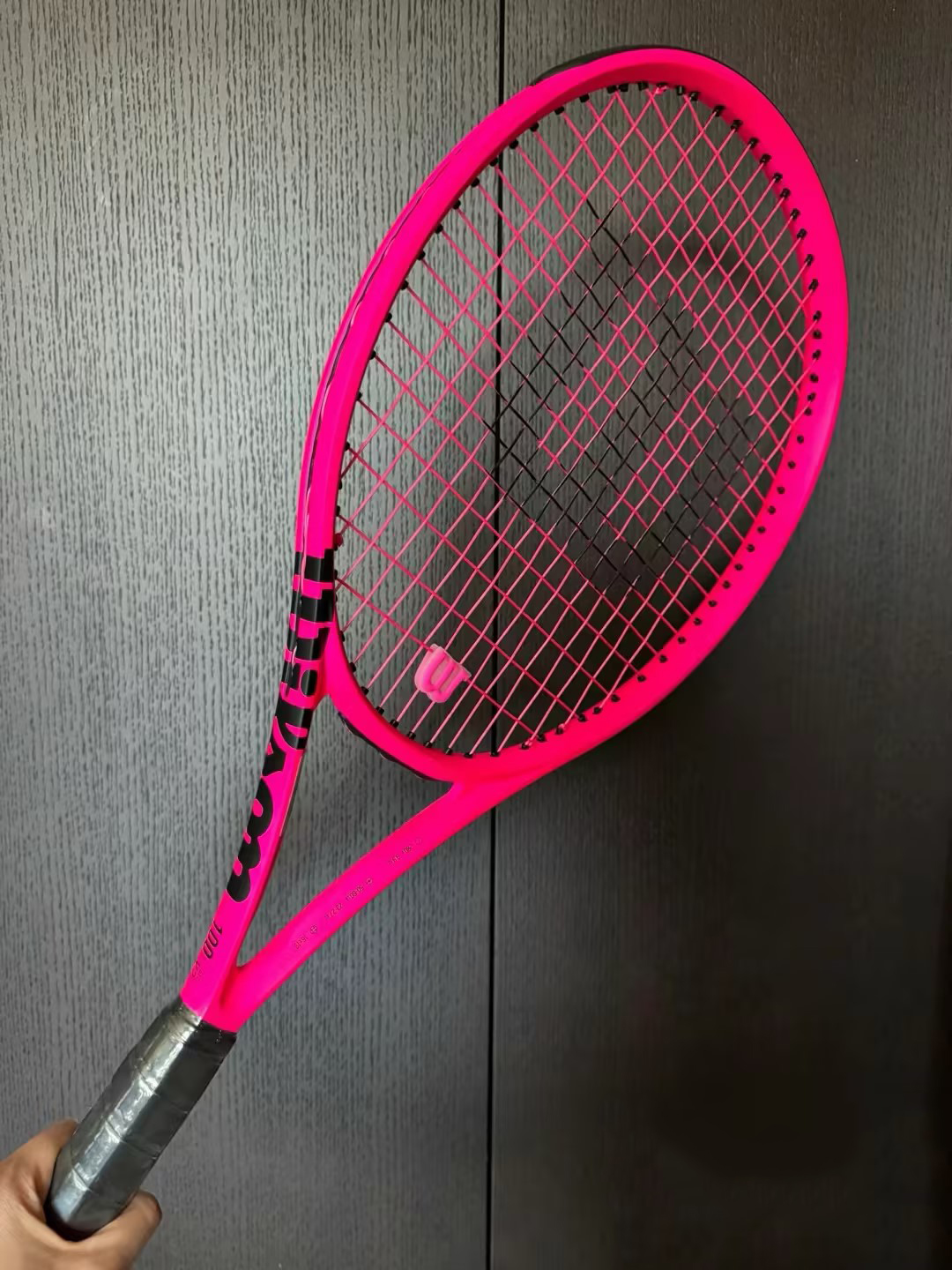 WilsonClash100L霓虹粉色网球拍