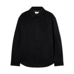 off 商务休闲衬衣爆款 white男士 保暖柔软羊绒长袖 简约 衬衫 代购