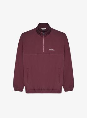 代购MALBON GOLF男士运动夹克防风轻便保暖透气深红色长袖立领