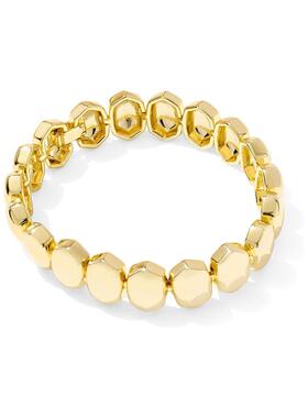 代购Kendra Scott女士手链优雅个性闪耀时尚金色镀金黄铜