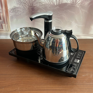 明灶全自动上水电热水壶茶台烧水壶自动断电泡茶煮水壶台嵌电茶炉
