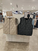 菱格背心空气棉加厚保暖棉马甲外套 秋冬B备 S线下同步 男女同款