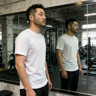 所剩无几！出口欧美原单专业健身衣 抗皱高弹不变形氨纶棉短袖T恤