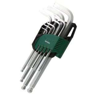 世达9件铬钒钢加长球头内六角扳手组套1.5-10mm；09105A