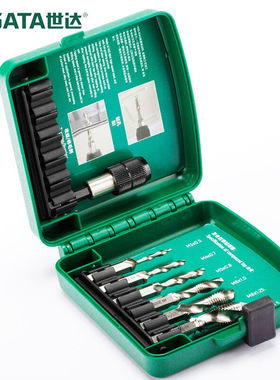 世达（SATA）7件螺纹公制组套螺纹攻丝组套丝锥组套丝锥扳手50457