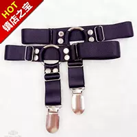 Leg ring vớ váy ngắn dây thun Một người đàn ông và phụ nữ garter clip Leg ring garter đùi cotton vớ vớ chống trượt clip - Nịt Tất dây nịt bít tất phối ren nơ đen