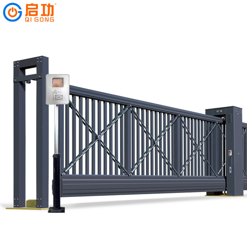 启功电动悬浮直线门电动大门别墅无轨自动平开大门工厂单位平移门