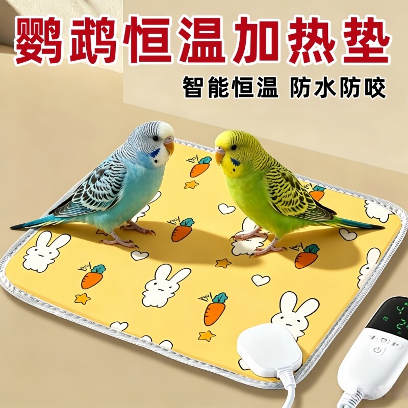 鹦鹉恒温加热垫可控温取暖器电热毯宠物专用过冬神器小雏鸟保温垫