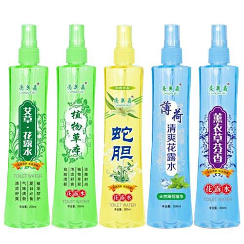 厂家直发亮美嘉180ml喷雾花露水 植物草本薄荷蛇胆花露水