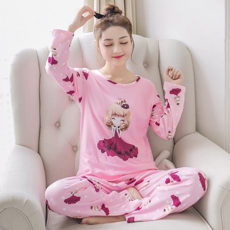 new pattern pajamas Autumn Easy Korean Edition Long sleeve suit leisure time comfortable Exorcism Home Furnishings Thin section Largein the Women's clothing/Boutique , Jeans  category - from Buy2taobao.com to provide professional Taobao agent buy service