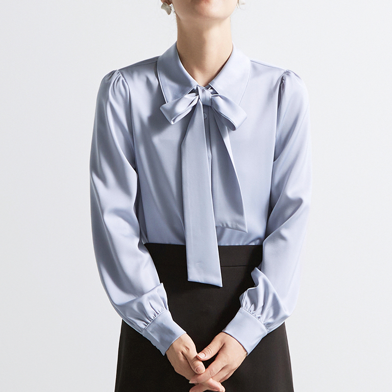 CHICBLISS可拆卸蝴蝶结衬衫女