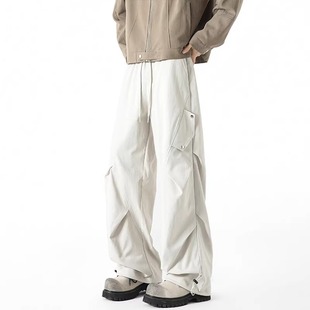 薄款 8XL 子男款 加大碼 夏季 褲 300斤潮牌傘兵褲 寬松直筒闊腿休閑工裝
