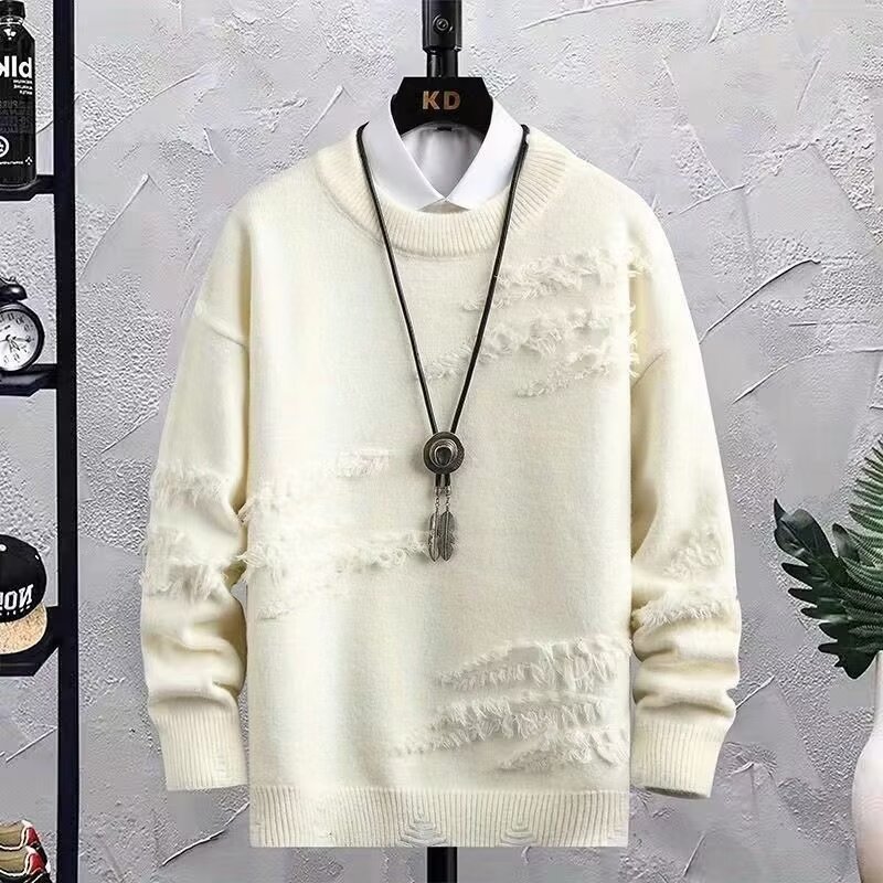 2025新款毛衣男秋冬季针织衫保暖