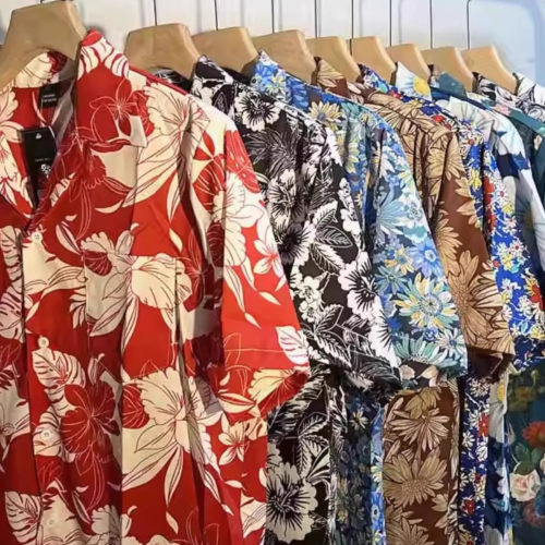 大码300斤夏威夷冰丝短袖花衬衫港风男女速干休闲岛服海边度假潮