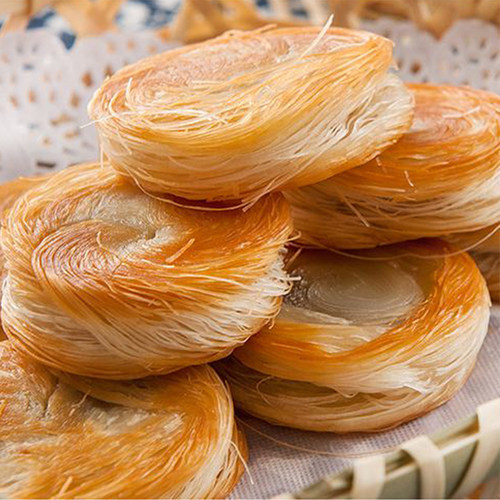 金丝饼豆沙馅半成品油炸小吃点心