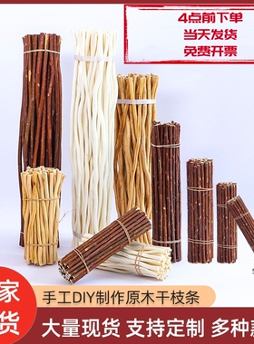 原木干树枝幼儿园手工diy创意摆件居家客厅场景布置细小木棍森系