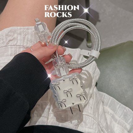 67w/80w/100w数据线保护套适用OPPO reno11/12pro/findx7充电壳65