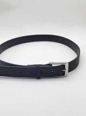 男士纯牛皮手工皮带商务休闲简约真皮腰带不锈钢针扣3.5CM高级感