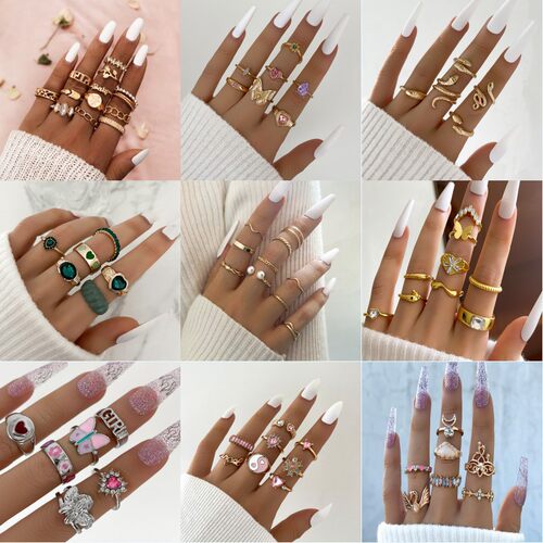 恶魔之眼爱心滴油戒指Sw