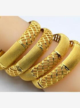 Dubai bride 24K gold plated bracelet India Middle East women