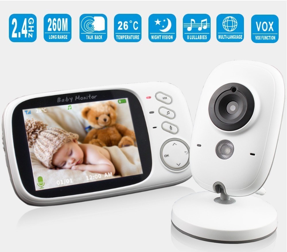 3.2 inch Wireless Video Color Baby Monitor High Resolution B