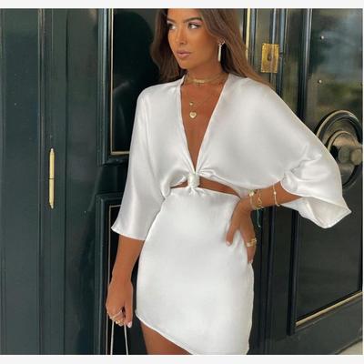 SatinFlarevD法式性感V