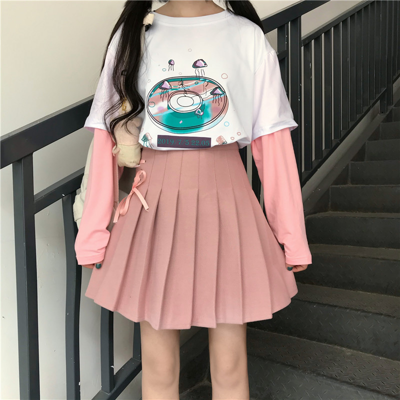 Real price 2021 new skirt small high waist skirt slim spring A-line skirt