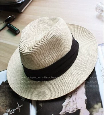 Летняя пляжная шляпа 2019, женская панама, женская шляпа от солнца с лентой