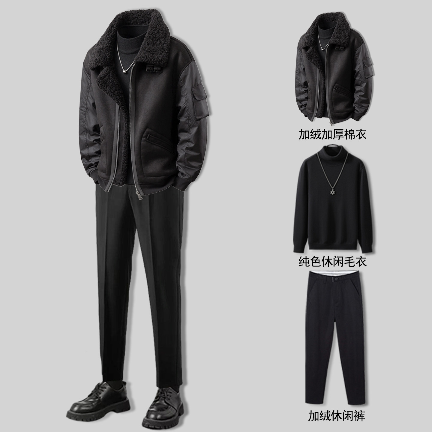 冬季时尚潮流加厚保暖棉衣