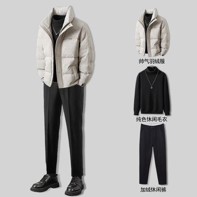 冬季时尚潮流保暖羽绒夹克