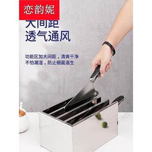 净味实木卧式抽屉式刀架厨房横放榉木菜刀座置物架刀具收纳盒